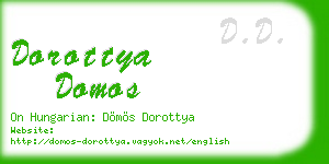 dorottya domos business card